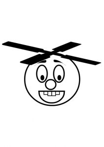 blackline image of Ballicopter