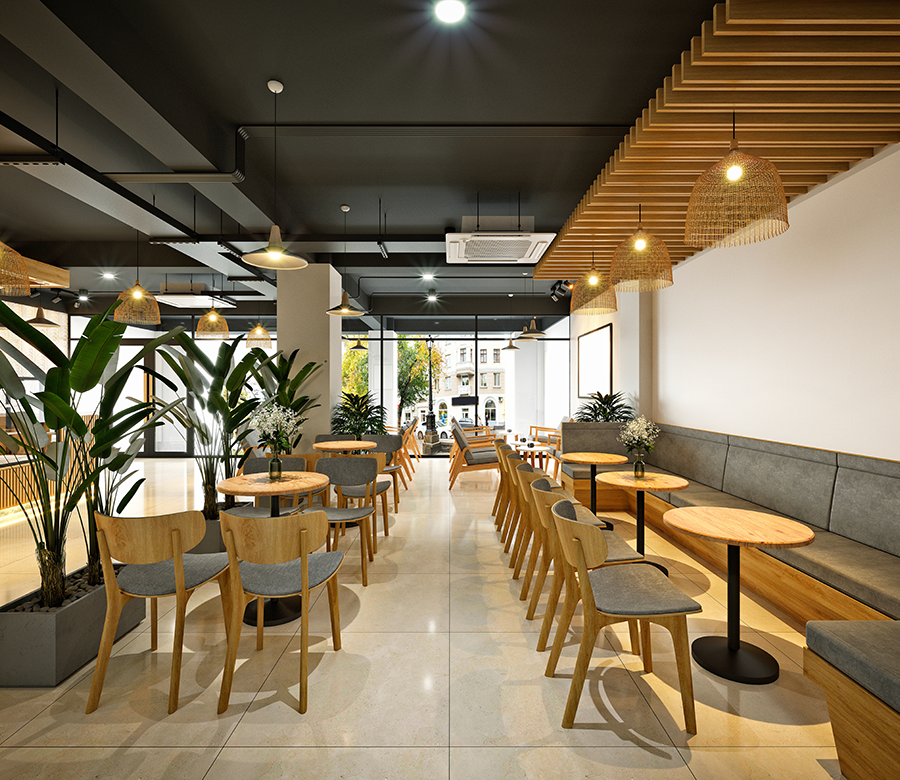 Baffle systeem restaurant Sonus