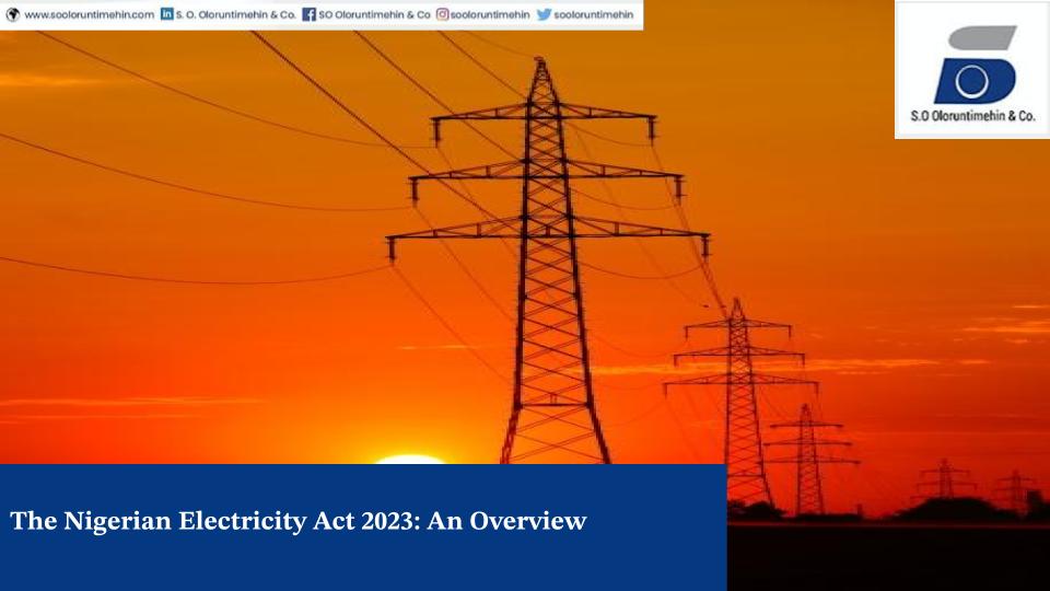 The Nigerian Electricity Act 2023: An Overview