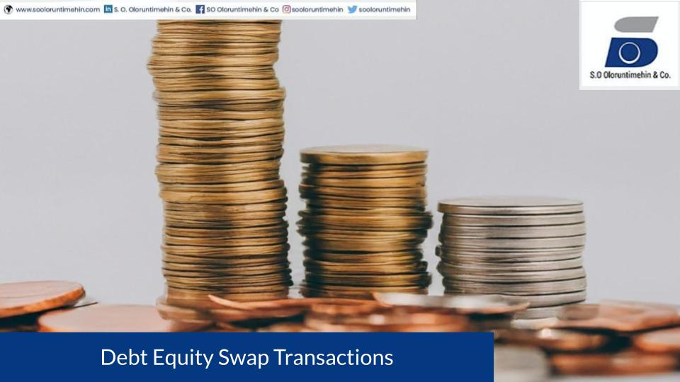 Debt Equity Swap Transactions