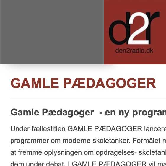 Gamle pædagoger (audio)