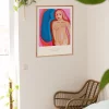kvinde illustration som eksempel i værelse
