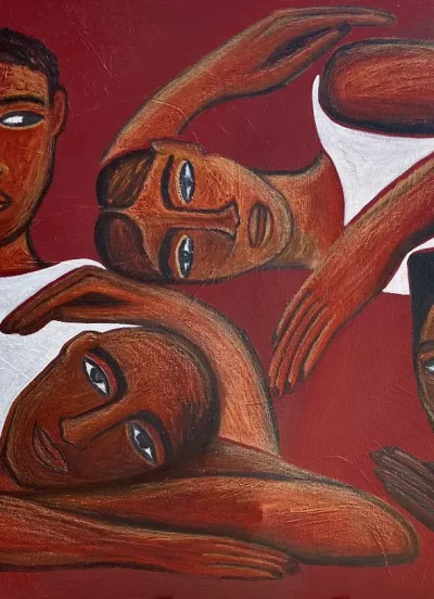 ESSENTIAL TIES maleri af sophie ohmsen