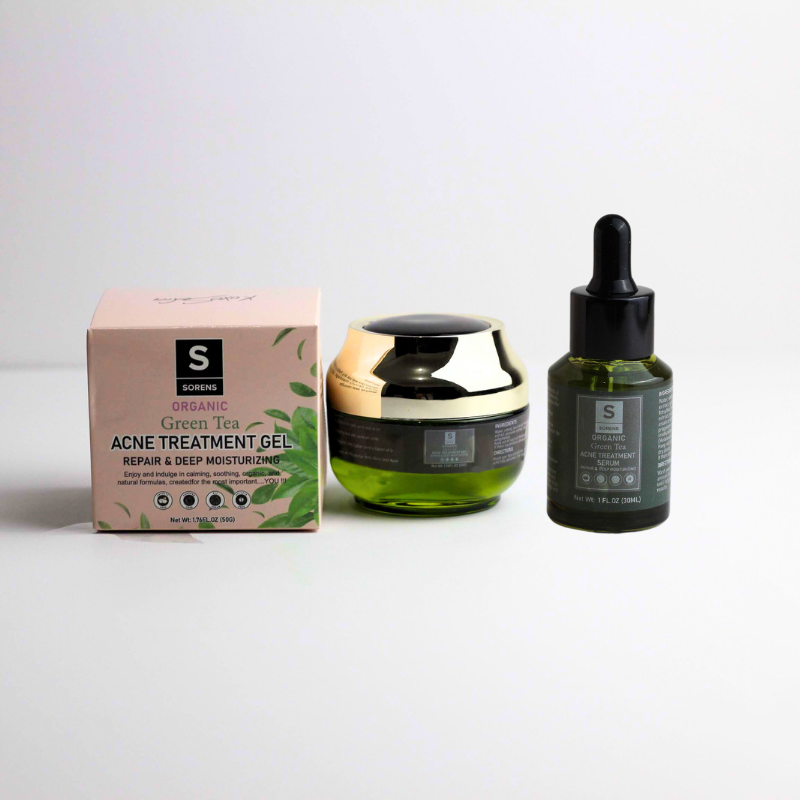 acne gel and serum- green tea
