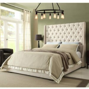 64 inch high Sleigh Bed Chester Wingback