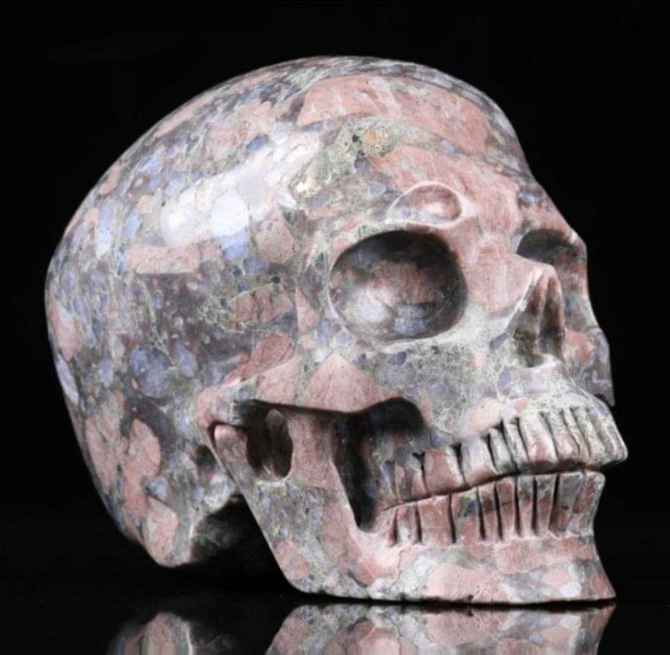 Blue Opal Crystal Skull