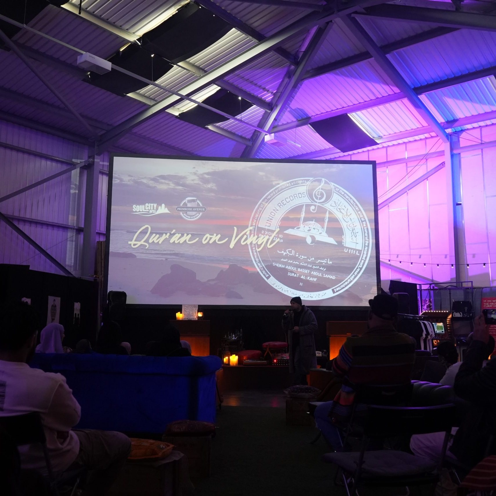 audience at quran on vinyl listening session