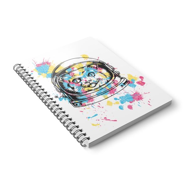 AstroMeow Wirobound Softcover Notebook, A5 4