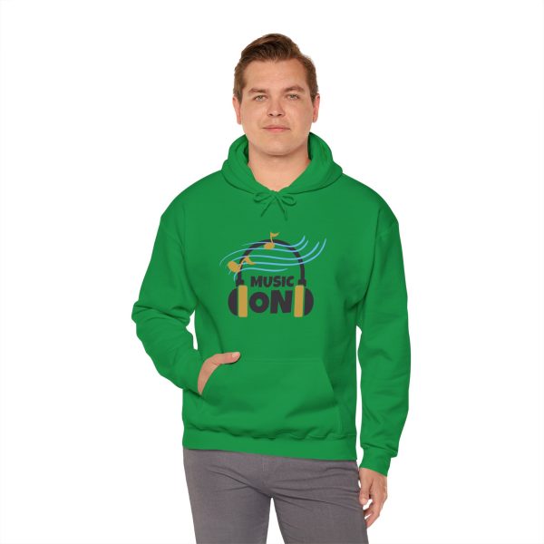 'Music On' Unisex Heavy Blend™ Hooded Sweatshirt - Image 61