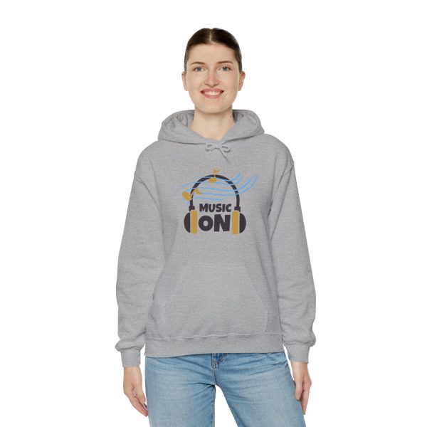 'Music On' Unisex Heavy Blend™ Hooded Sweatshirt - Image 34