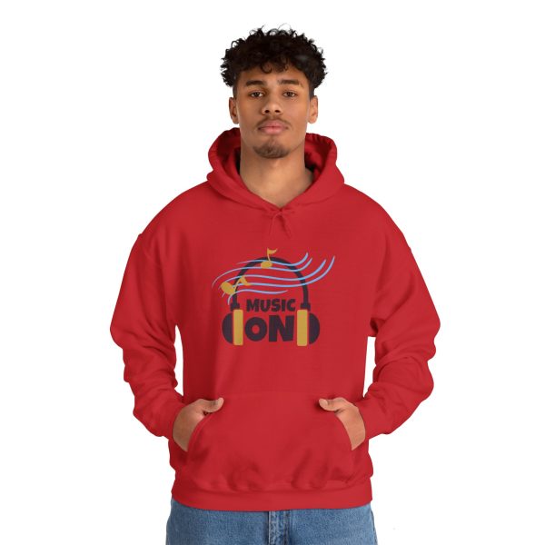 'Music On' Unisex Heavy Blend™ Hooded Sweatshirt - Image 98