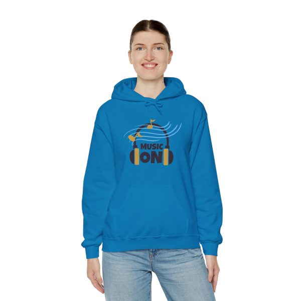 'Music On' Unisex Heavy Blend™ Hooded Sweatshirt - Image 86