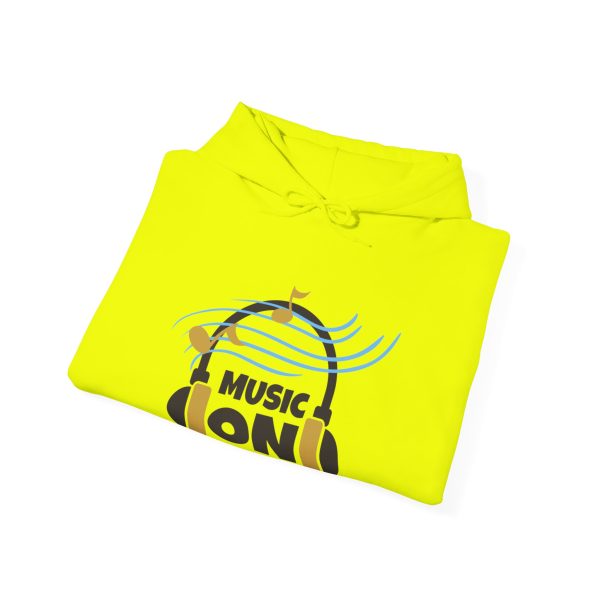 'Music On' Unisex Heavy Blend™ Hooded Sweatshirt - Image 43