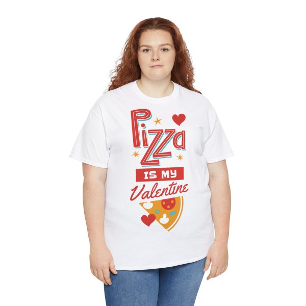 Pizza is My Valentine Unisex Heavy Cotton Tee - Image 11
