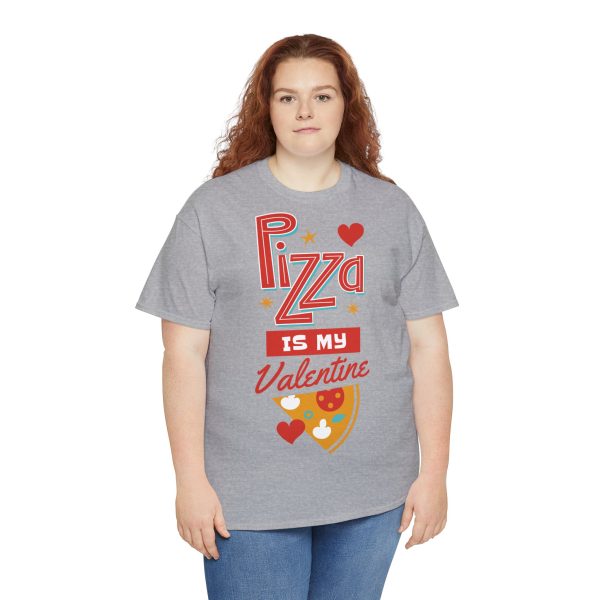 Pizza is My Valentine Unisex Heavy Cotton Tee - Image 36