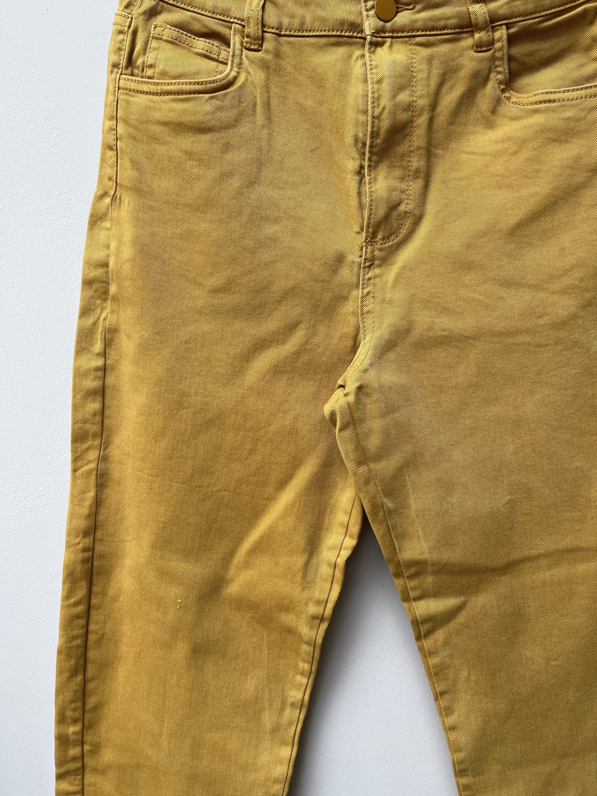 Lovely mustard cotton trousers UK8/10 – sourced