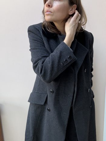 Wool cashmere mix coat