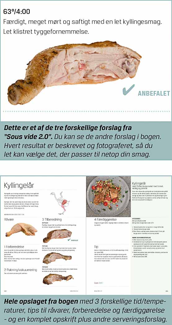 Sous vide kyllingelår, tid og temperatur med opskrift | Sous vide 2.0