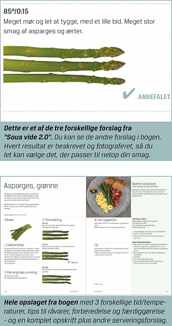Sous vide asparges, tid og temperatur med opskrift | Sous vide 2.0