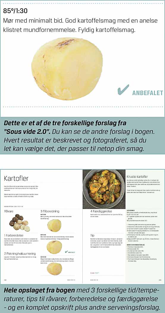 Sous vide kartofler, tid og temperatur med opskrift | Sous vide 2.0