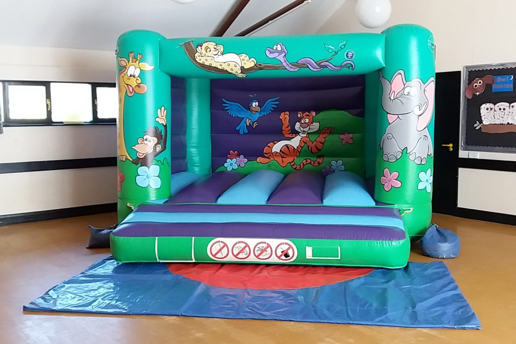 kids childrens bouncy castle hire Southampton Jungle Animal design