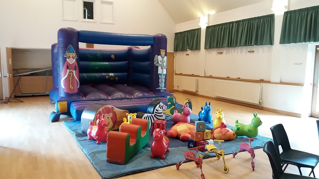 Knights & Princess Bouncy Castle hire in Upham Village Hall, nr Southampton