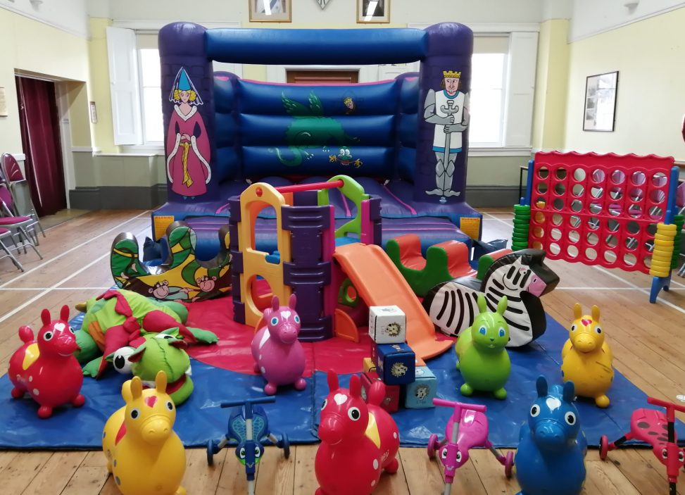 bouncy castle hire with soft play activity frame and giant connect 4 Botley southampton