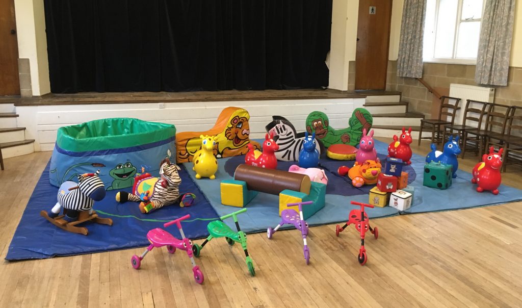 soft play selection ballpool hire at Eastleigh St Francis Church Hall