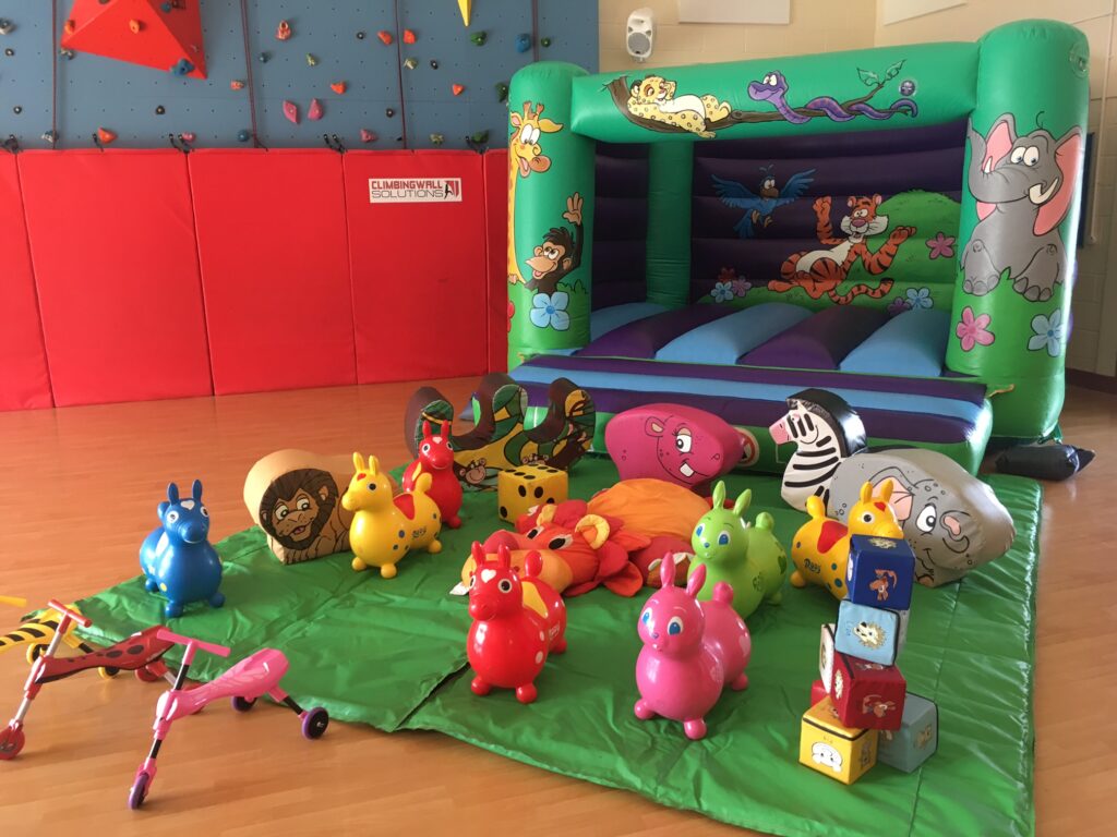 Jungle castle with soft play at Dr Peter Scouts Hall in Romsey