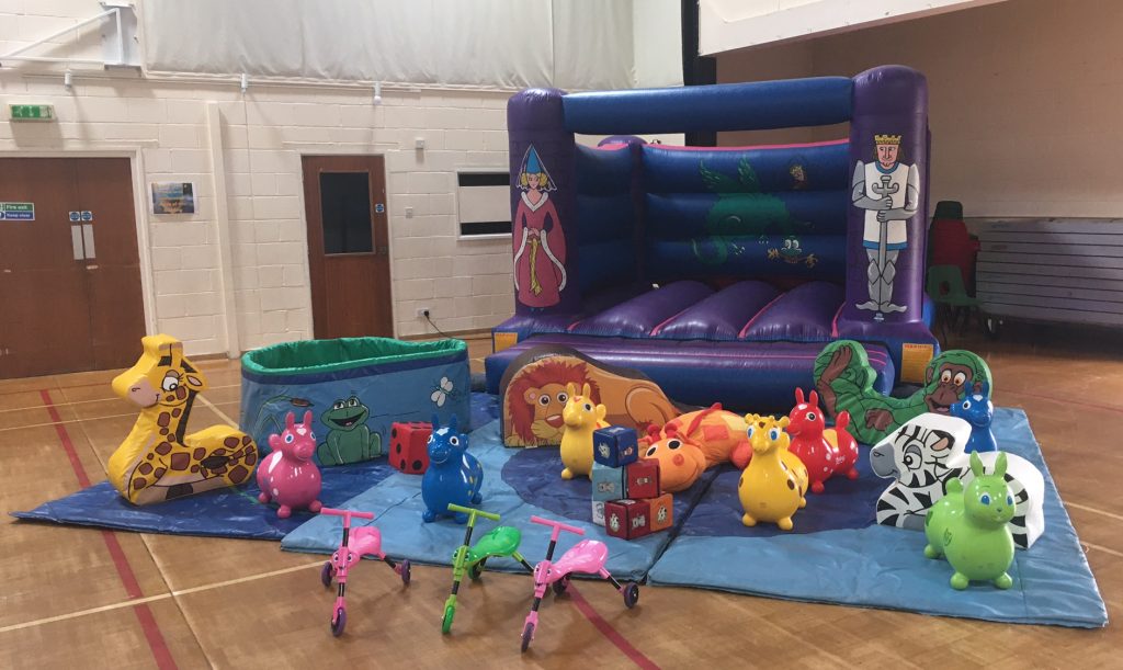 Bouncy castle, soft play and ball pool hire at Wickham Community Centre