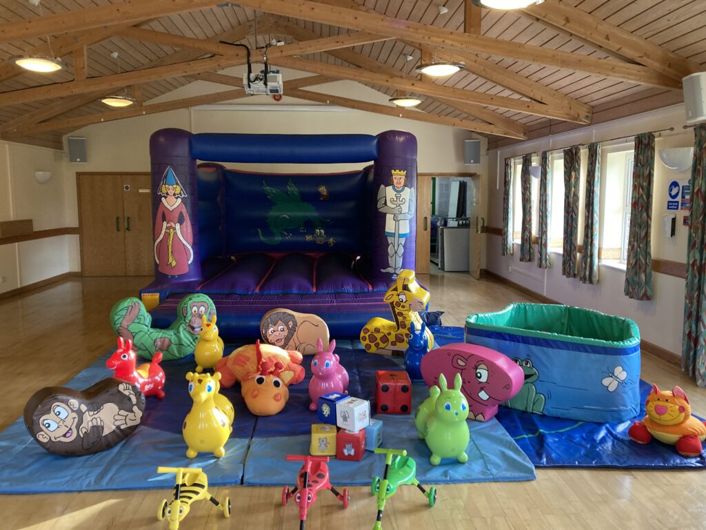 Knights and Princess Bouncy Castle with soft play and ballpool at Awbridge Village Hall, nr Romsey