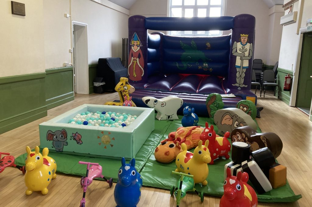 Bouncy castle with soft play and ballpit hire in Sarisbury Green nr Southampton