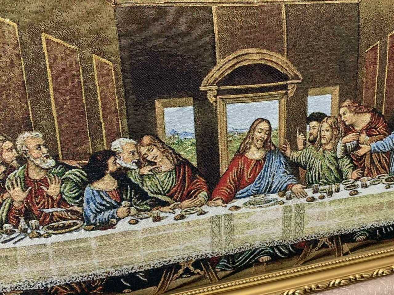Last Supper Fabric Frame Souvenir Gifts