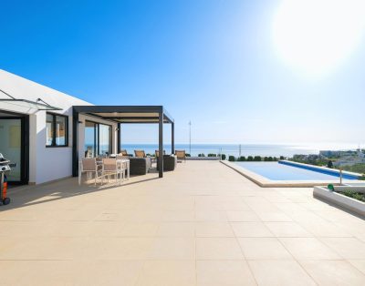Modern villa with panoramic views.
