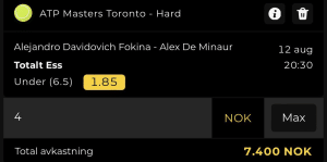 Fokina De Minaur ATP Toronto Speltips