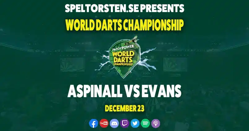 Betting tips - World Darts Championship - Aspinall vs Evans