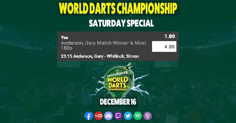Betting Tips - Anderson - Whitlock 
