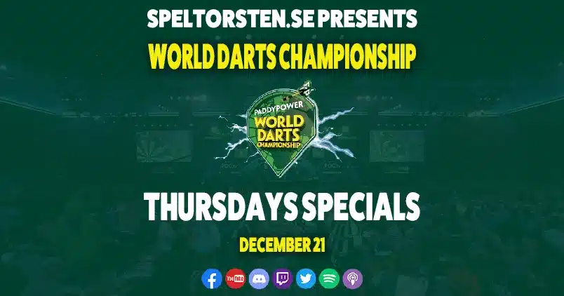 Betting tips - World Darts Championship - Thursdays Specials
