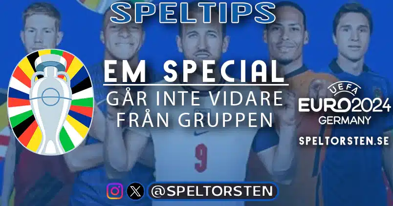 Speltips Fotbolls EM - Går inte vidare från gruppen