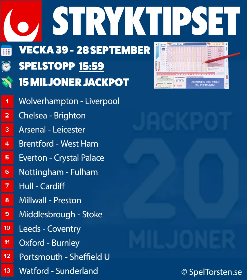 STRYKTIPSET MATCHER - MALL