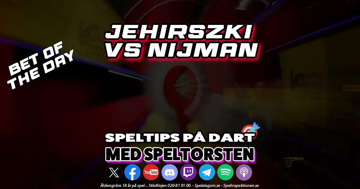 Speltips Dart 20/9 » Jehirszki vs Nijman » Hungarian Darts Trophy