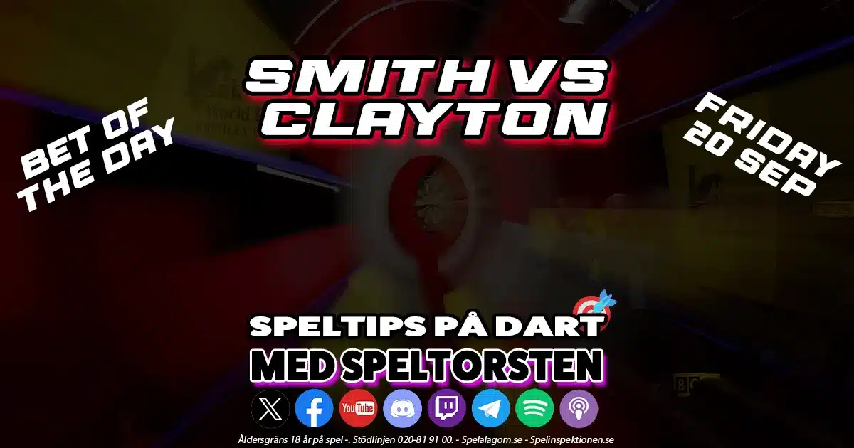 Speltips Dart 20/9 » Smith vs Clayton » Hungarian Darts Trophy