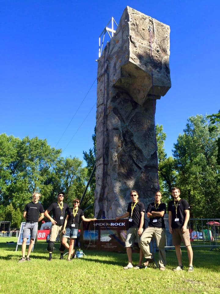 Spider Rock 3 Kletterturm und Flying-Fox mit Team im Gänsehäufelbad