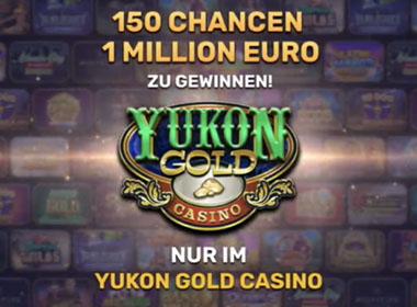 Yukon Gold Casino mit 150 Spielrunden für 10€