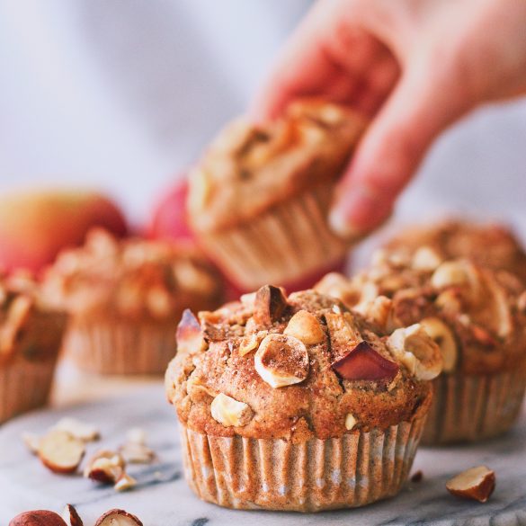 Hazelnut & Cinnamon Apple Muffins (4)