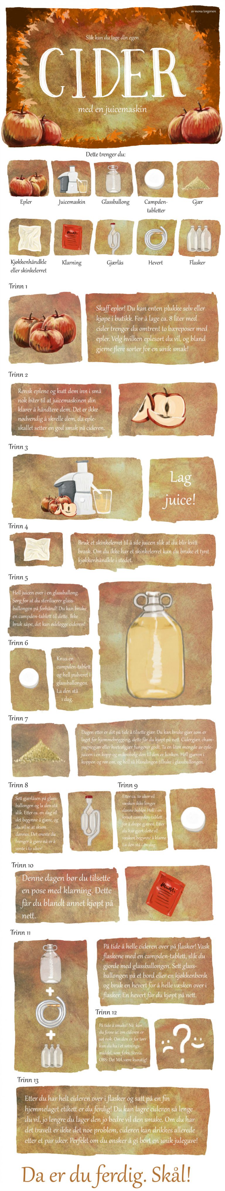 Hjemmelaget Eple Cider Spiselise