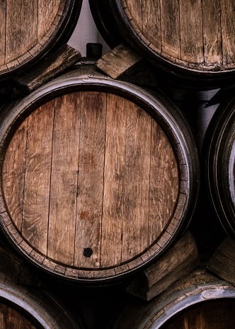 Wine,Casks,At,The,Winery.,Stacked,Wine,Barrels,At,The