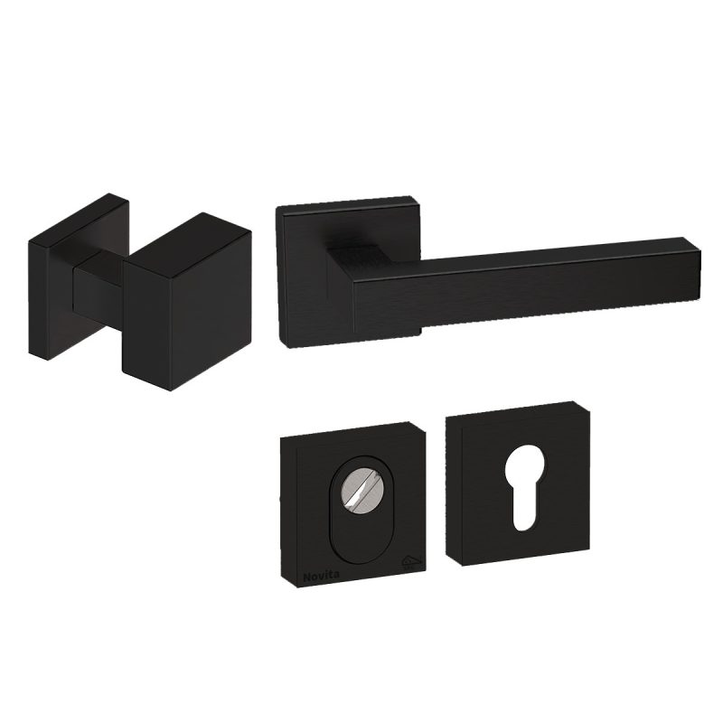 Hardbrass - quadro exc. voordeurset zwart