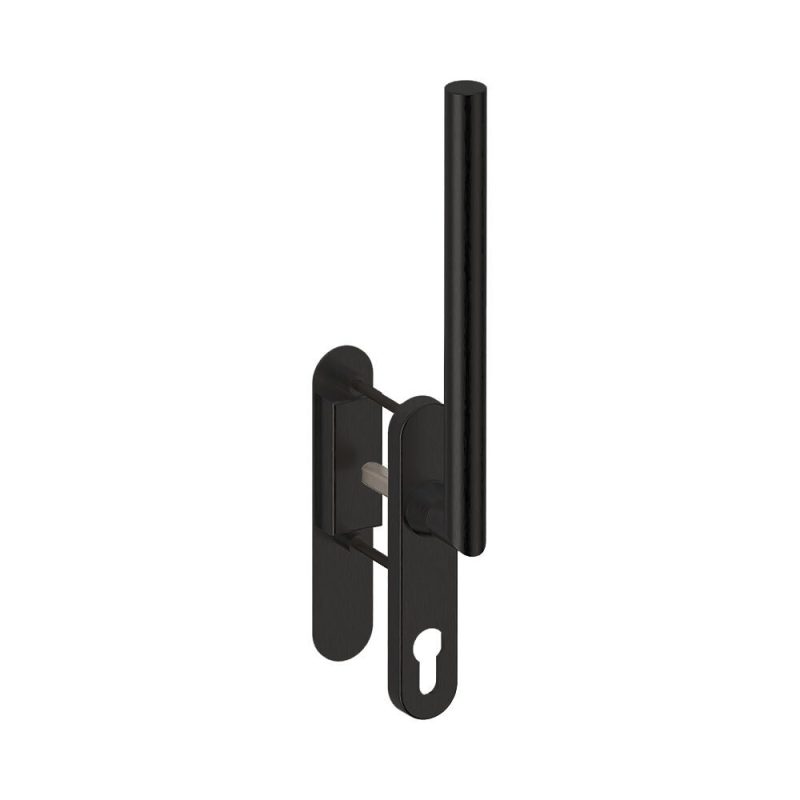 Hardbrass - Hefschuifdeurgreep Toledo B enkel PC69 PUURzwart