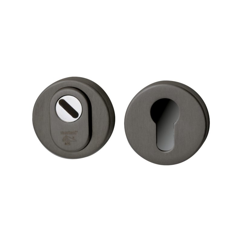 Hardbrass - Nika SKG3 UTB veiligheidsrozetten PVD gun metal